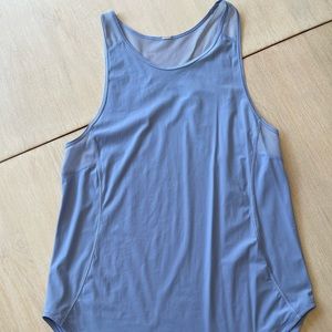 Lululemon high neck tank with mesh panels lilac